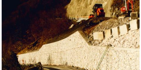 Messa in sicurezza di una frana sulla SP21